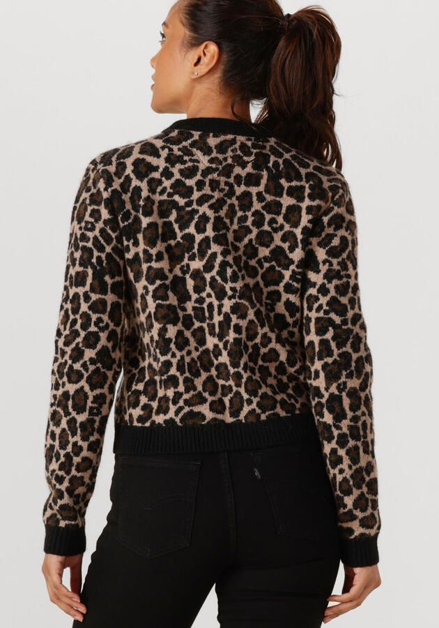 TOMMY JEANS Vest TJW LEOPARD CARDIGAN met luipaard breipatroon