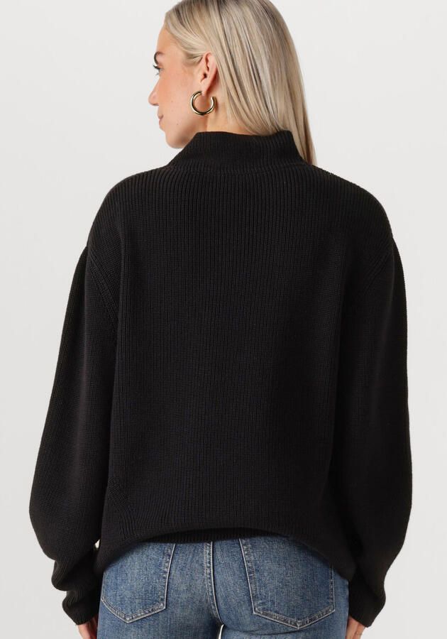 TOMMY JEANS Dames Truien & Vesten Tjw Mockneck Badge Sweater Zwart