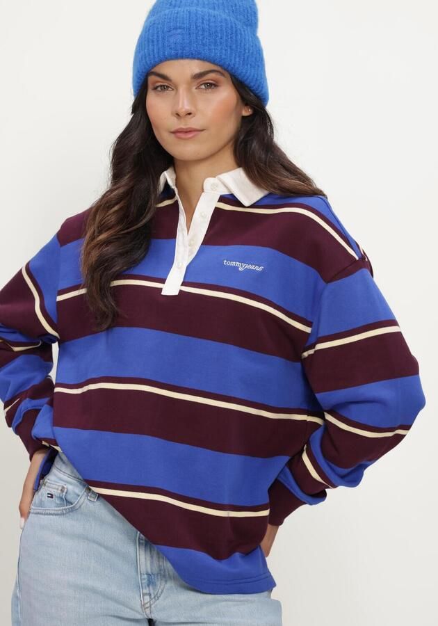 TOMMY JEANS Dames Truien & Vesten Tjw Rlx Script Rugby Multi - Foto 4