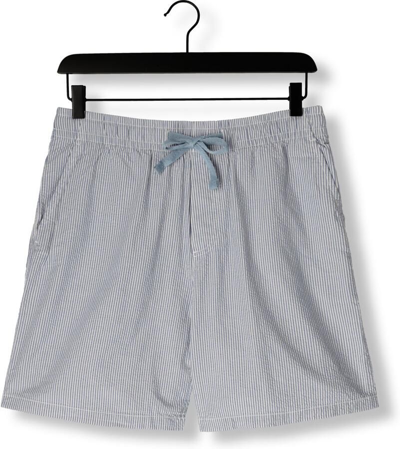 TOMMY JEANS Heren Broeken Tjm Seersucker Stp Beach Short Lichtblauw
