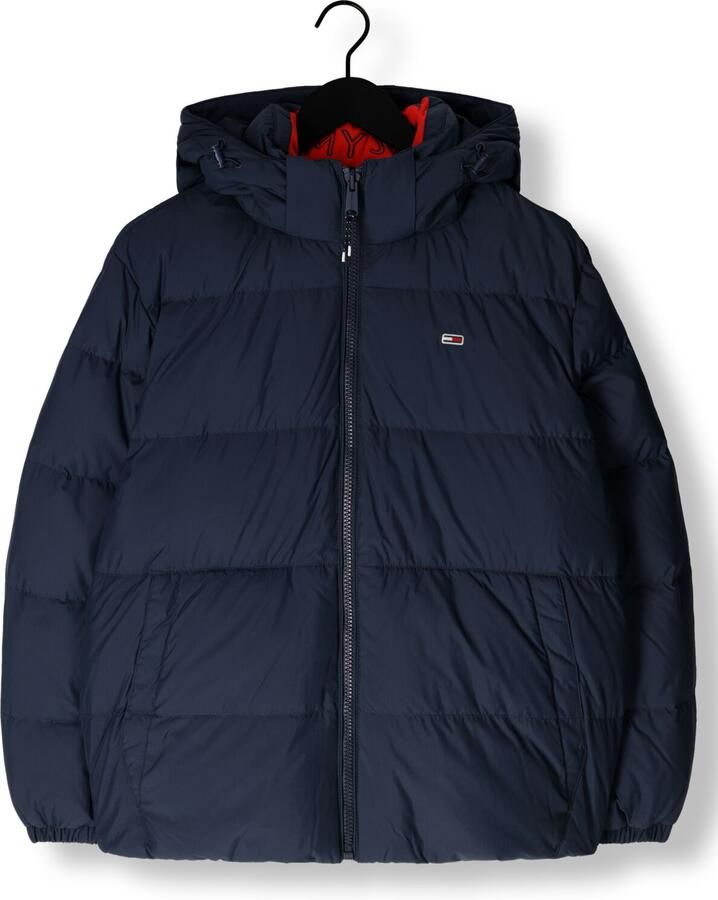 TOMMY JEANS Gewatteerde jas TJM ESSENTIAL DOWN JACKET EXT Winterjas Outdoorjas Gevoerd 2 in 1 jas afneembare capuchon