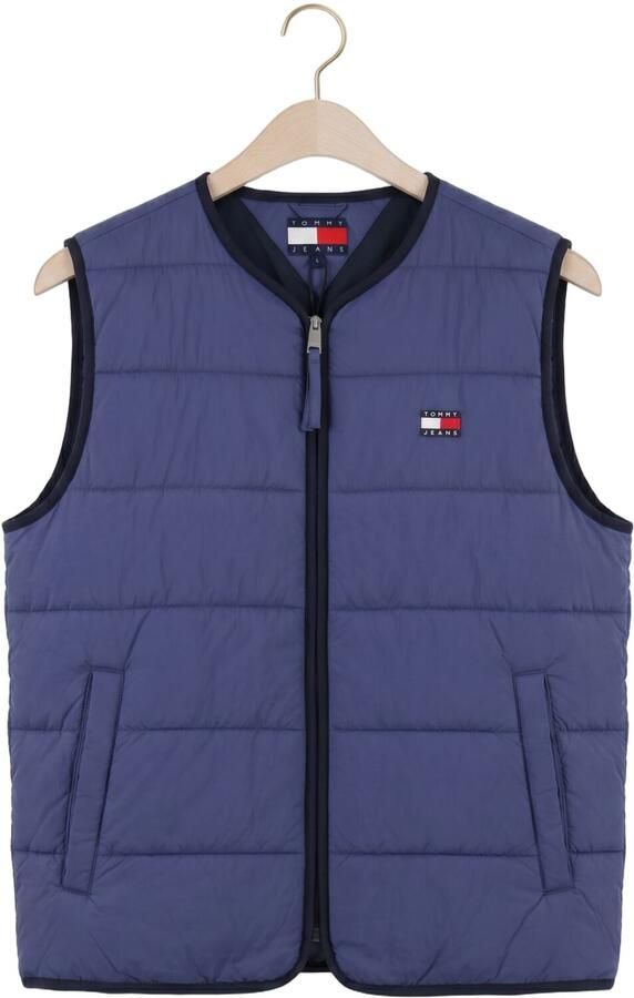TOMMY JEANS Heren Jassen Tjm Flag Quilted Vest Blauw - Foto 4