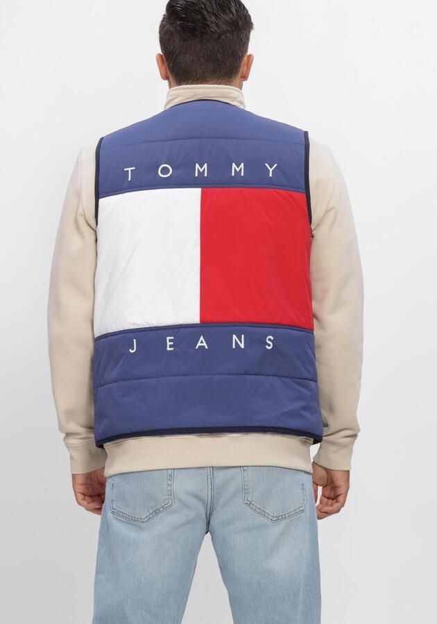 TOMMY JEANS Heren Jassen Tjm Flag Quilted Vest Blauw - Foto 2
