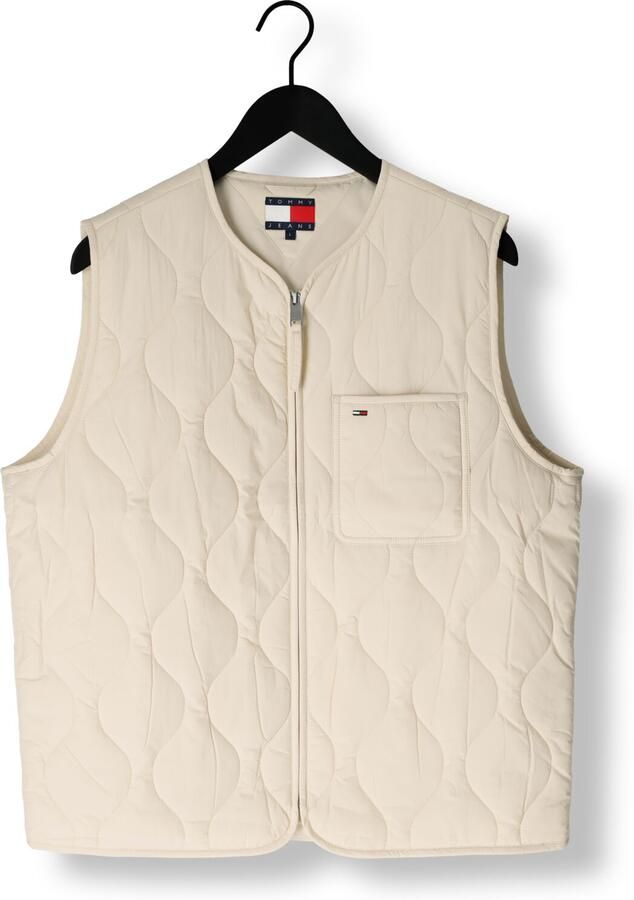 TOMMY JEANS Heren Jassen Tjm Quilted Vest Ext Wit