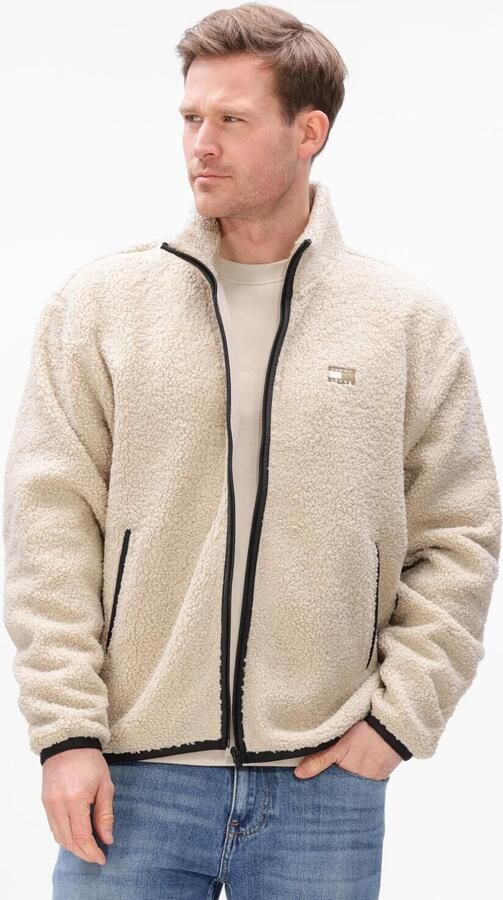 TOMMY JEANS Heren Jassen Tjm Rlx Badge Zip-thru Ext Creme