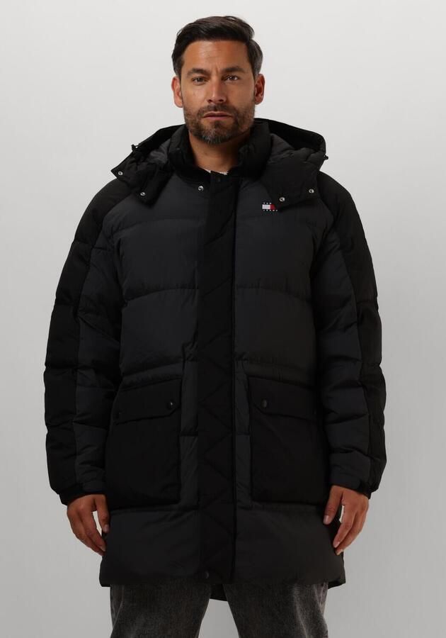 TOMMY JEANS Gewatteerde jas TJM TWO TONE PARKA contrastkleurige inzetten - Foto 4