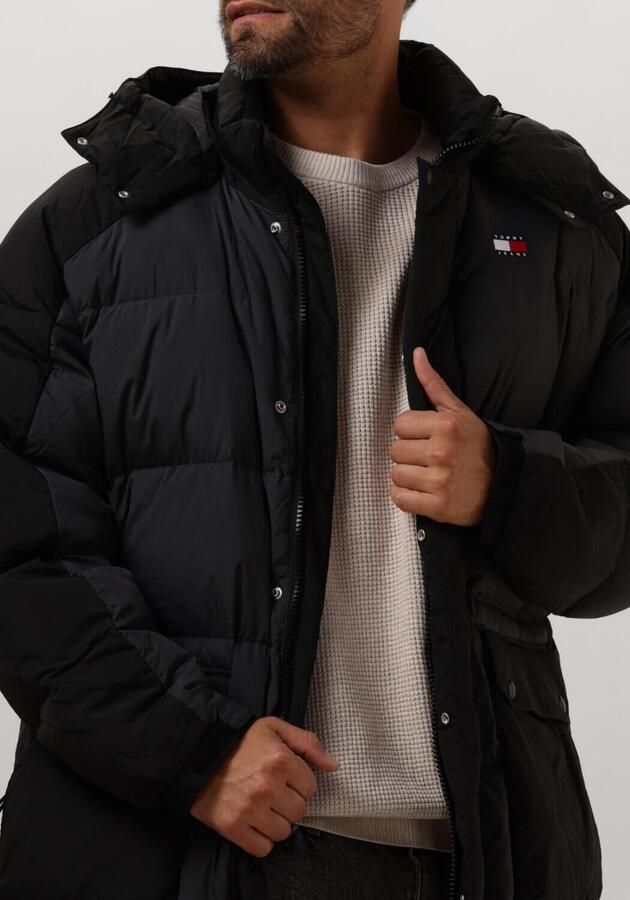 TOMMY JEANS Gewatteerde jas TJM TWO TONE PARKA contrastkleurige inzetten - Foto 2