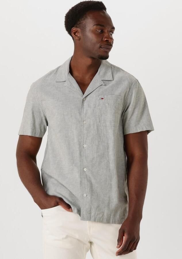 Tommy Jeans Regular fit vrijetijdsoverhemd van een mix van katoen en linnen - Foto 4