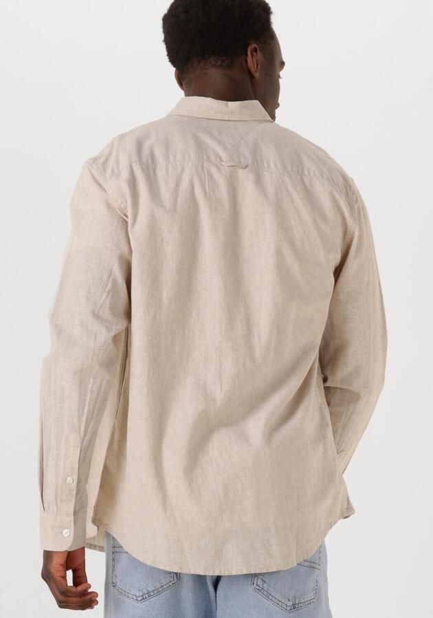 Tommy Jeans Regular fit vrijetijdsoverhemd van een mix van katoen en linnen met button-downkraag - Foto 2