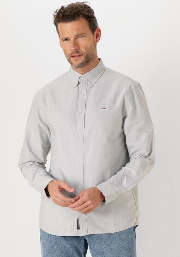 TOMMY JEANS Heren Overhemden Tjm Reg Oxford Shirt Ext Lichtgrijs - Foto 4