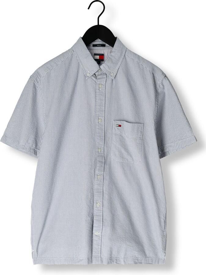 Tommy Jeans Regular fit vrijetijdsoverhemd van zuiver katoen met korte mouwen