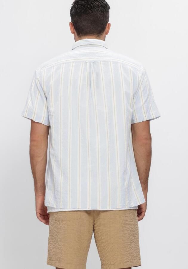TOMMY JEANS Heren Overhemden Tjm Reg Seersuckr Ptrn Shirt Ext Lichtblauw - Foto 3