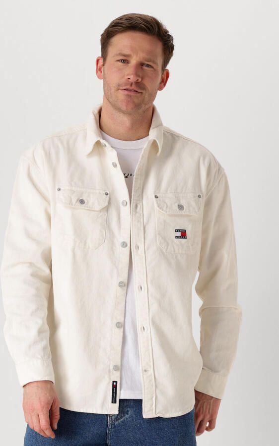 TOMMY JEANS Heren Overhemden Tjm Rlx Cord Shirt Ext Ecru - Foto 4