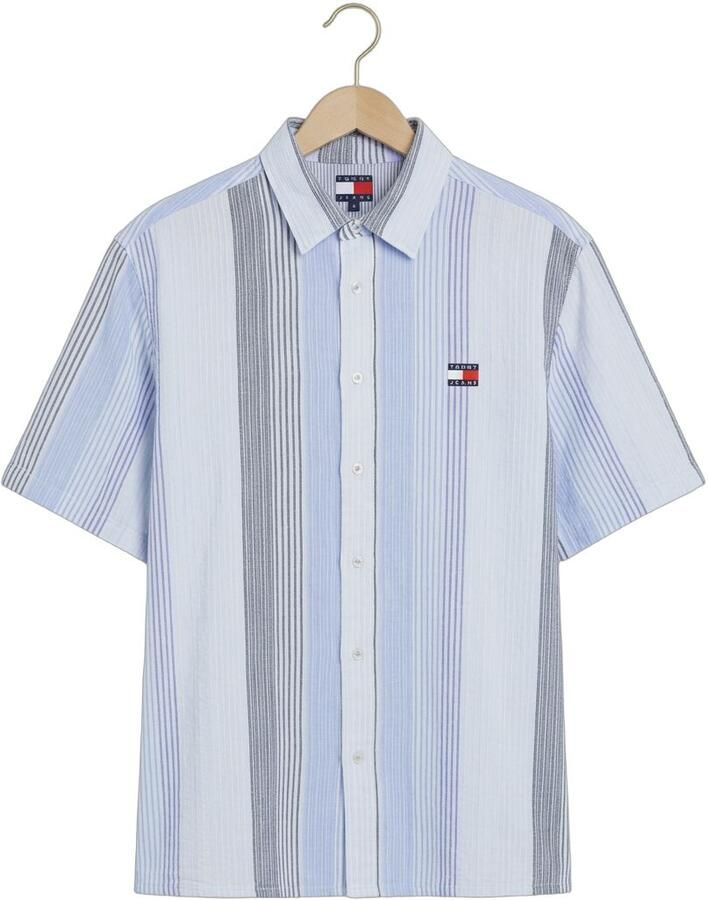 TOMMY JEANS Heren Overhemden Tjm Rlx Stripe Ss Shirt Ext Multi - Foto 2