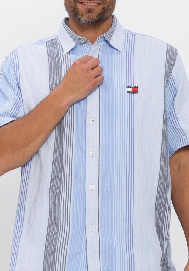 TOMMY JEANS Heren Overhemden Tjm Rlx Stripe Ss Shirt Ext Multi - Foto 4