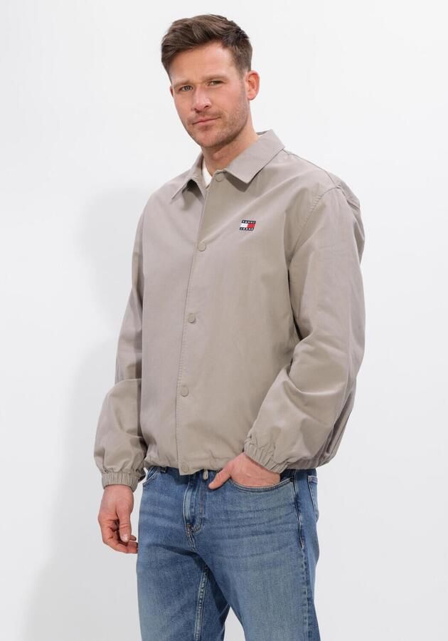 TOMMY JEANS Heren Overshirts Tjm Sport Overshirt Zand