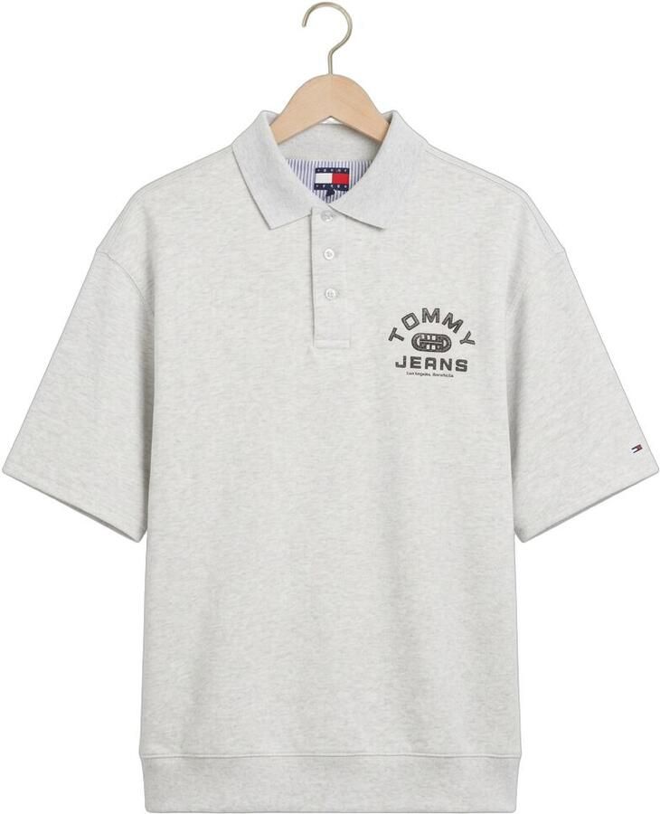 TOMMY JEANS Heren Polo's & T-shirts Tjm 90s Solid Sport Polo Lichtgrijs - Foto 2