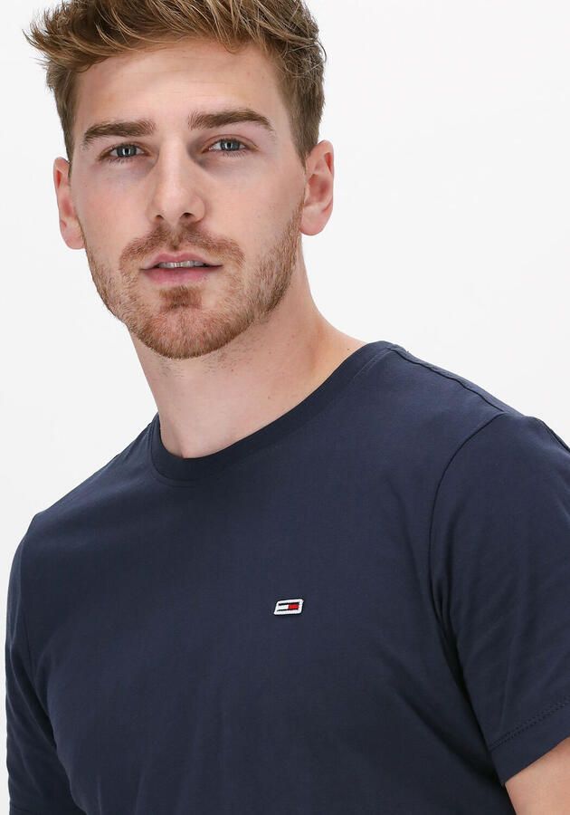 TOMMY JEANS Heren Polo's & T-shirts Tjm Classic Jersey C Neck Donkerblauw - Foto 3
