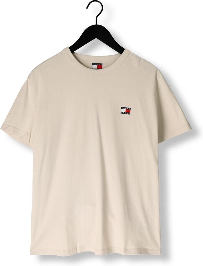 TOMMY JEANS Heren Polo's & T-shirts Tjm Reg Badge Tee Ext Beige