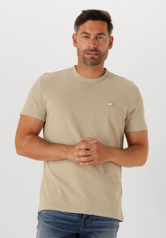 TOMMY JEANS Heren Polo's & T-shirts Tjm Reg Badge Tee Ext Beige - Foto 4
