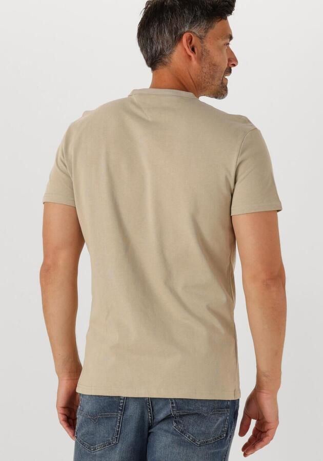 TOMMY JEANS Heren Polo's & T-shirts Tjm Reg Badge Tee Ext Beige
