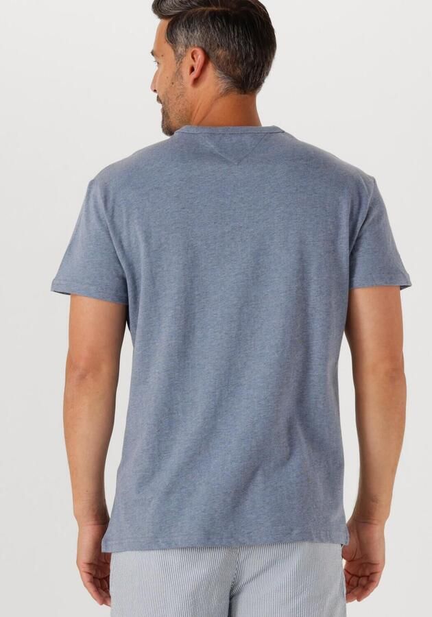 TOMMY JEANS Heren Polo's & T-shirts Tjm Reg Badge Tee Ext Blauw