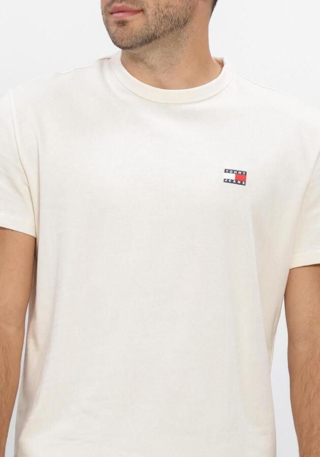 TOMMY JEANS Heren Polo's & T-shirts Tjm Reg Badge Tee Ext Gebroken Wit - Foto 4
