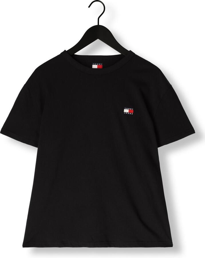 Tommy Jeans Zwart Katoenen Gerecycled T-Shirt Lente Zomer Black Heren