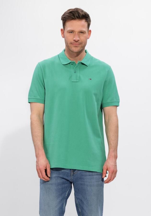 TOMMY JEANS Heren Polo's & T-shirts Tjm Reg Ess Polo Ext Groen