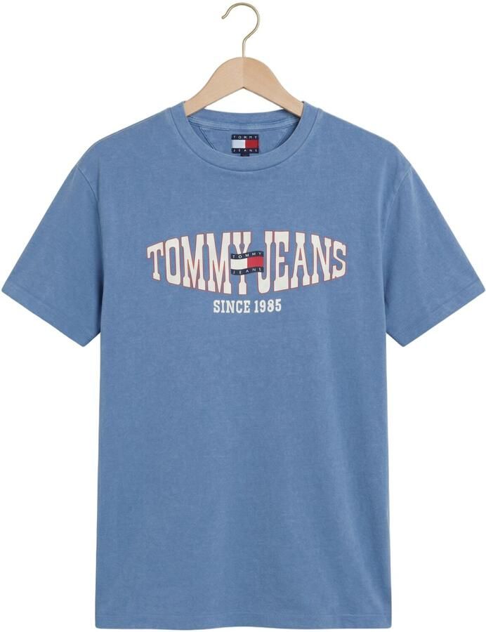 TOMMY JEANS Heren Polo's & T-shirts Tjm Reg La Waving Flag Ext Lichtblauw - Foto 2