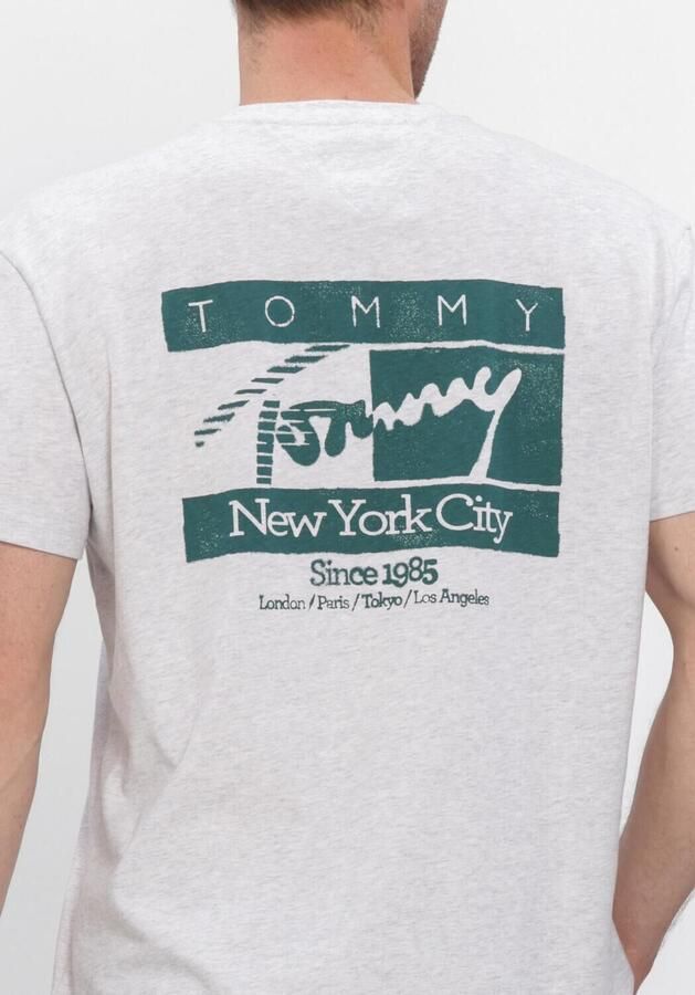 TOMMY JEANS Heren Polo's & T-shirts Tjm Reg Sign Flag Ss Tee Ext Lichtgrijs - Foto 4