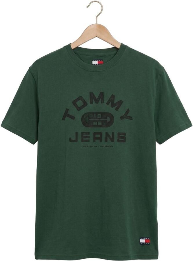 TOMMY JEANS Heren Polo's & T-shirts Tjm Reg Tj Gym Ss Tee Ext Donkergroen - Foto 2