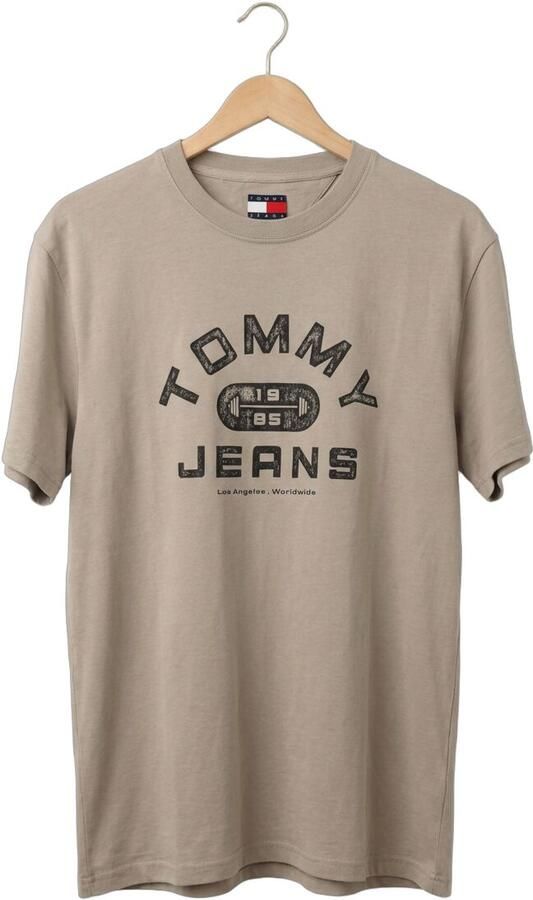 TOMMY JEANS Heren Polo's & T-shirts Tjm Reg Tj Gym Ss Tee Ext Zand - Foto 4