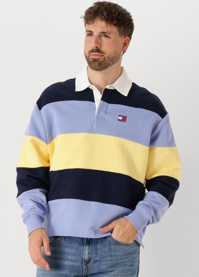 TOMMY JEANS Heren Polo's & T-shirts Tjm Rlx Badge Stripe Rugby Multi