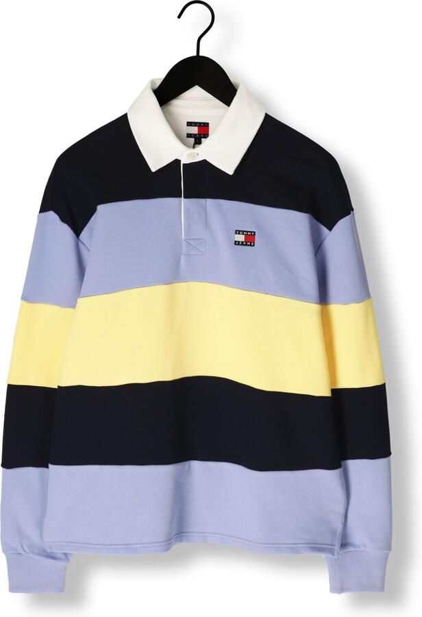 TOMMY JEANS Heren Polo's & T-shirts Tjm Rlx Badge Stripe Rugby Multi - Foto 4
