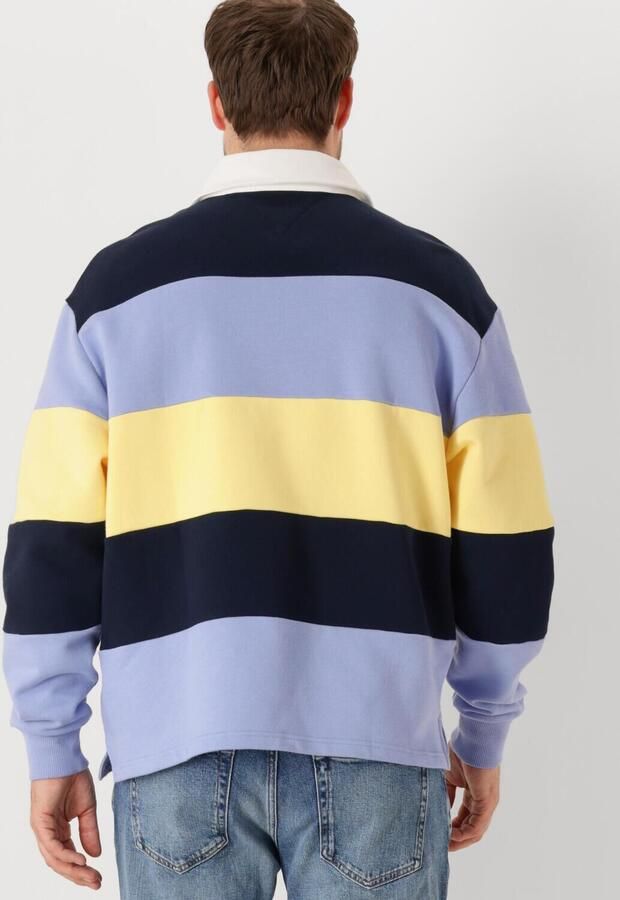 TOMMY JEANS Heren Polo's & T-shirts Tjm Rlx Badge Stripe Rugby Multi - Foto 3