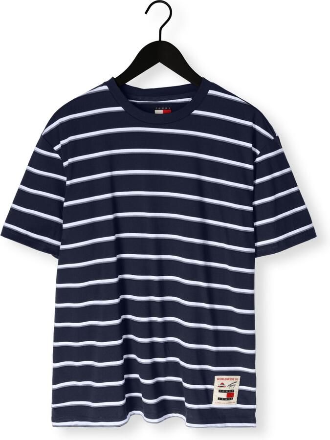 TOMMY JEANS Heren Polo's & T-shirts Tjm Rlx Label Ss Tee Donkerblauw - Foto 2