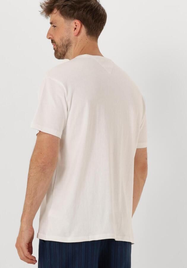 TOMMY JEANS Heren Polo's & T-shirts Tjm Rlx Linear Logo Tee Wit - Foto 2