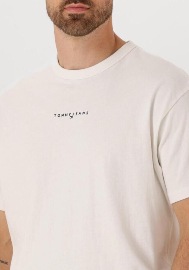 TOMMY JEANS Heren Polo's & T-shirts Tjm Rlx Linear Logo Tee Wit - Foto 3