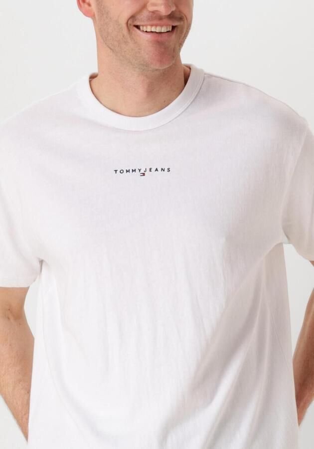 TOMMY JEANS Heren Polo's & T-shirts Tjm Rlx Linear Logo Tee Wit - Foto 2