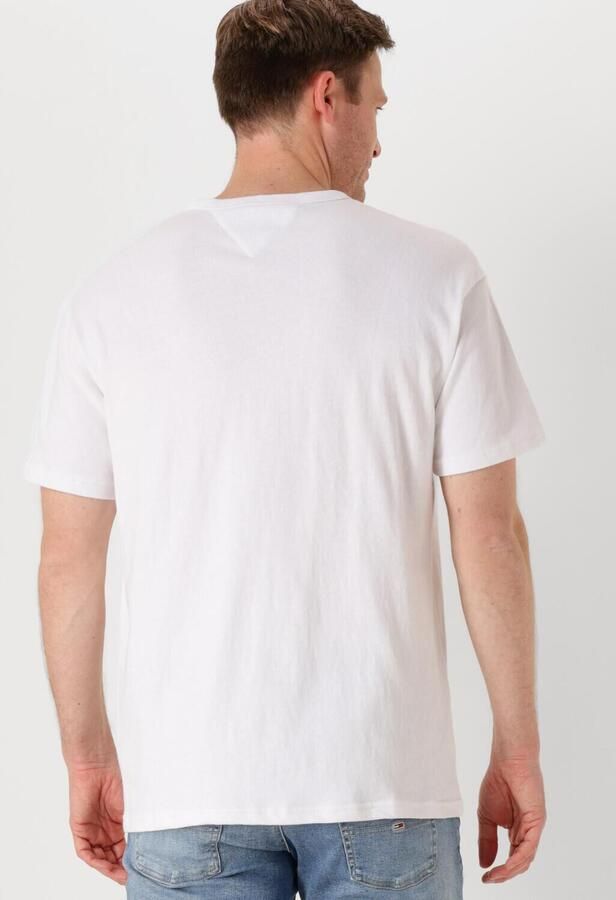 TOMMY JEANS Heren Polo's & T-shirts Tjm Rlx Linear Logo Tee Wit - Foto 3