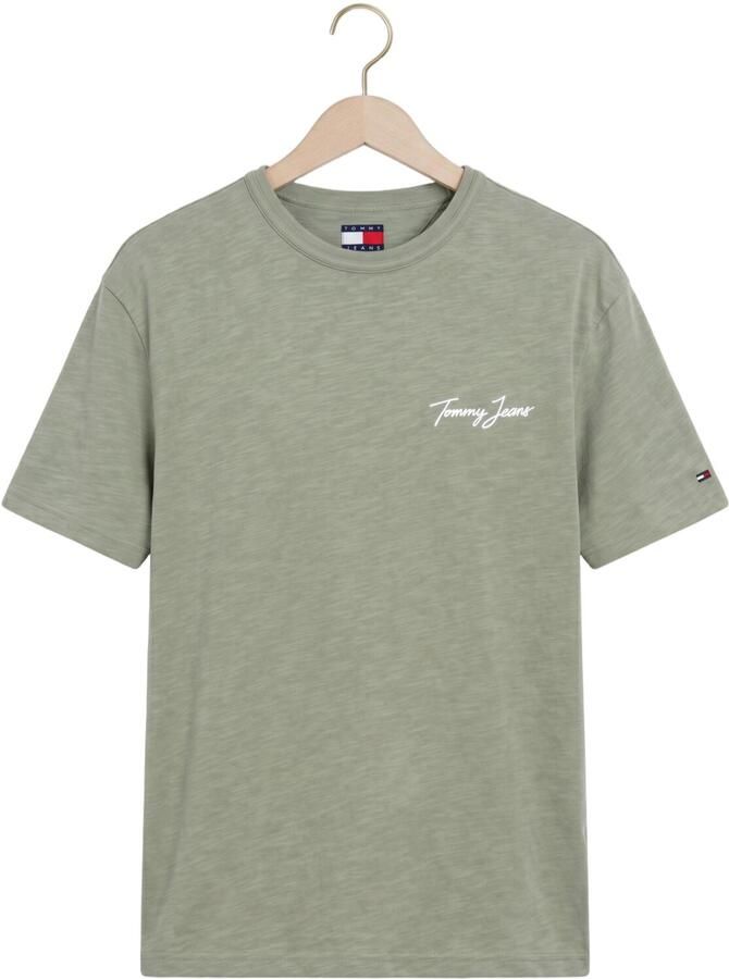 TOMMY JEANS Heren Polo's & T-shirts Tjm Rlx Novelty Ss Tee Groen - Foto 2