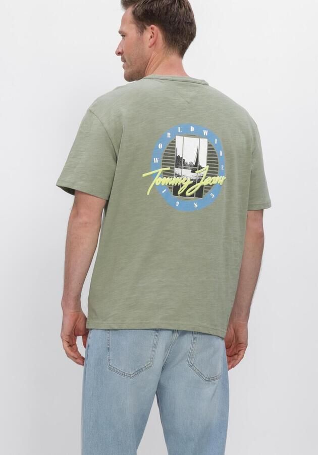 TOMMY JEANS Heren Polo's & T-shirts Tjm Rlx Novelty Ss Tee Groen - Foto 3