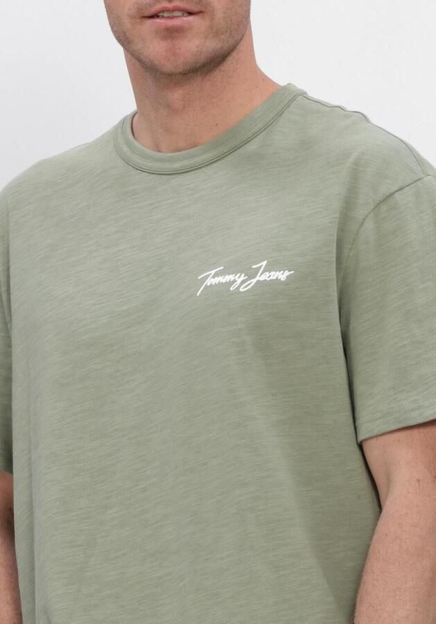 TOMMY JEANS Heren Polo's & T-shirts Tjm Rlx Novelty Ss Tee Groen - Foto 4