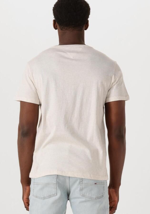 TOMMY JEANS Heren Polo's & T-shirts Tjm Slim Essential Flag Tee Ext Beige - Foto 2