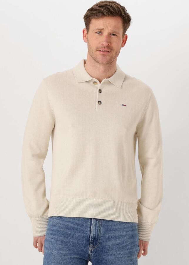 TOMMY JEANS Heren Polo's & T-shirts Tjm Slim Essential Polo Sweater Beige - Foto 4