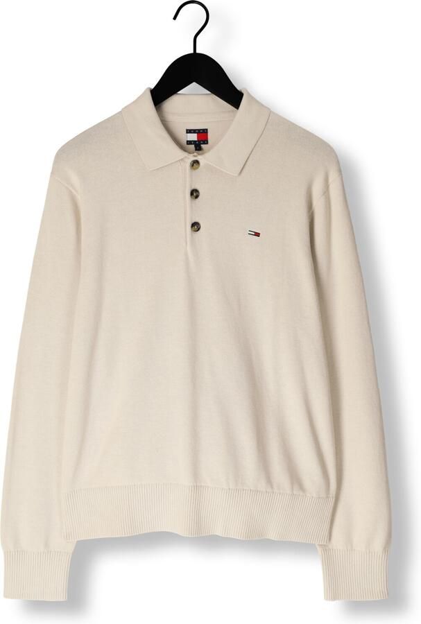 TOMMY JEANS Heren Polo's & T-shirts Tjm Slim Essential Polo Sweater Beige - Foto 3