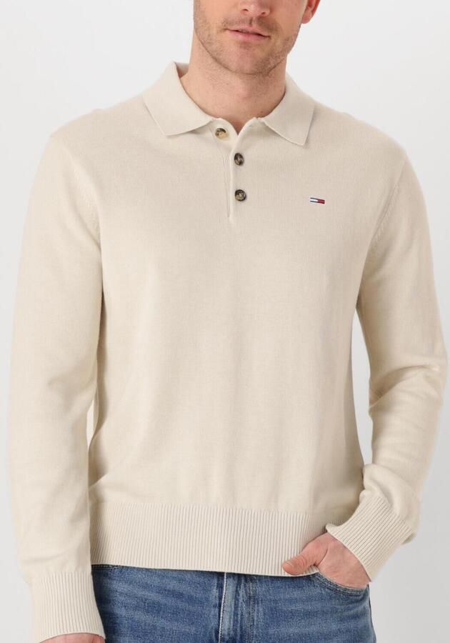 TOMMY JEANS Heren Polo's & T-shirts Tjm Slim Essential Polo Sweater Beige - Foto 2