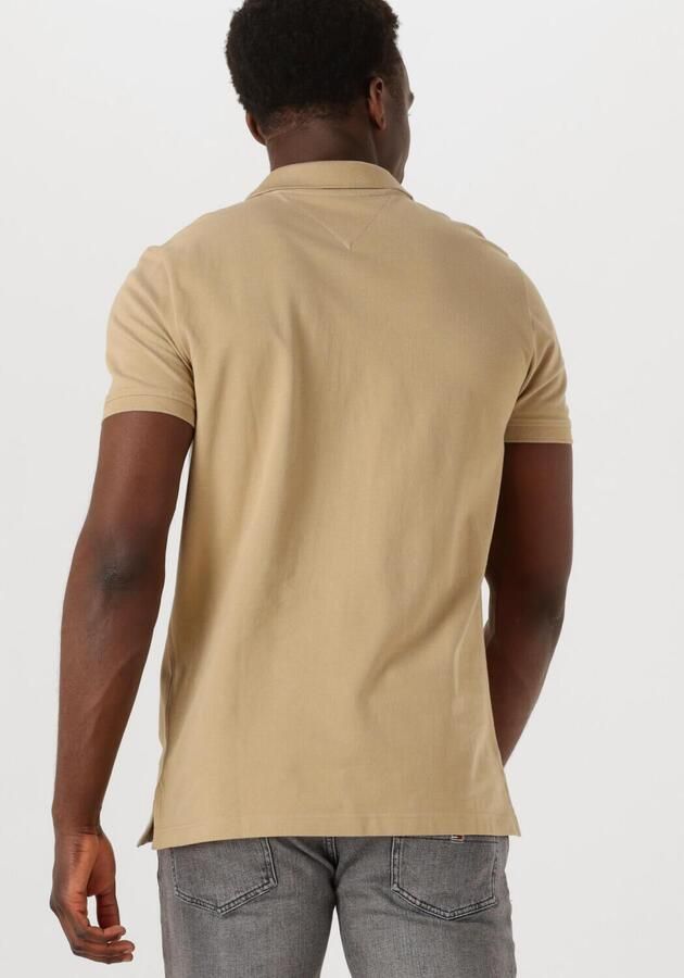 TOMMY JEANS Heren Polo's & T-shirts Tjm Slim Placket Polo Ext Beige