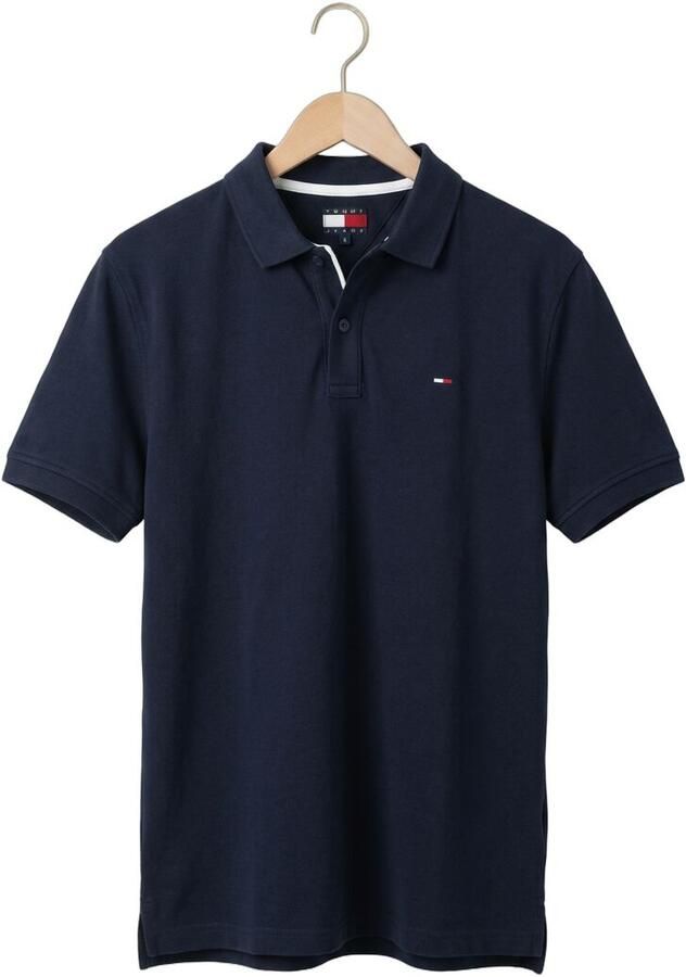 TOMMY JEANS Heren Polo's & T-shirts Tjm Slim Placket Polo Ext Donkerblauw - Foto 2